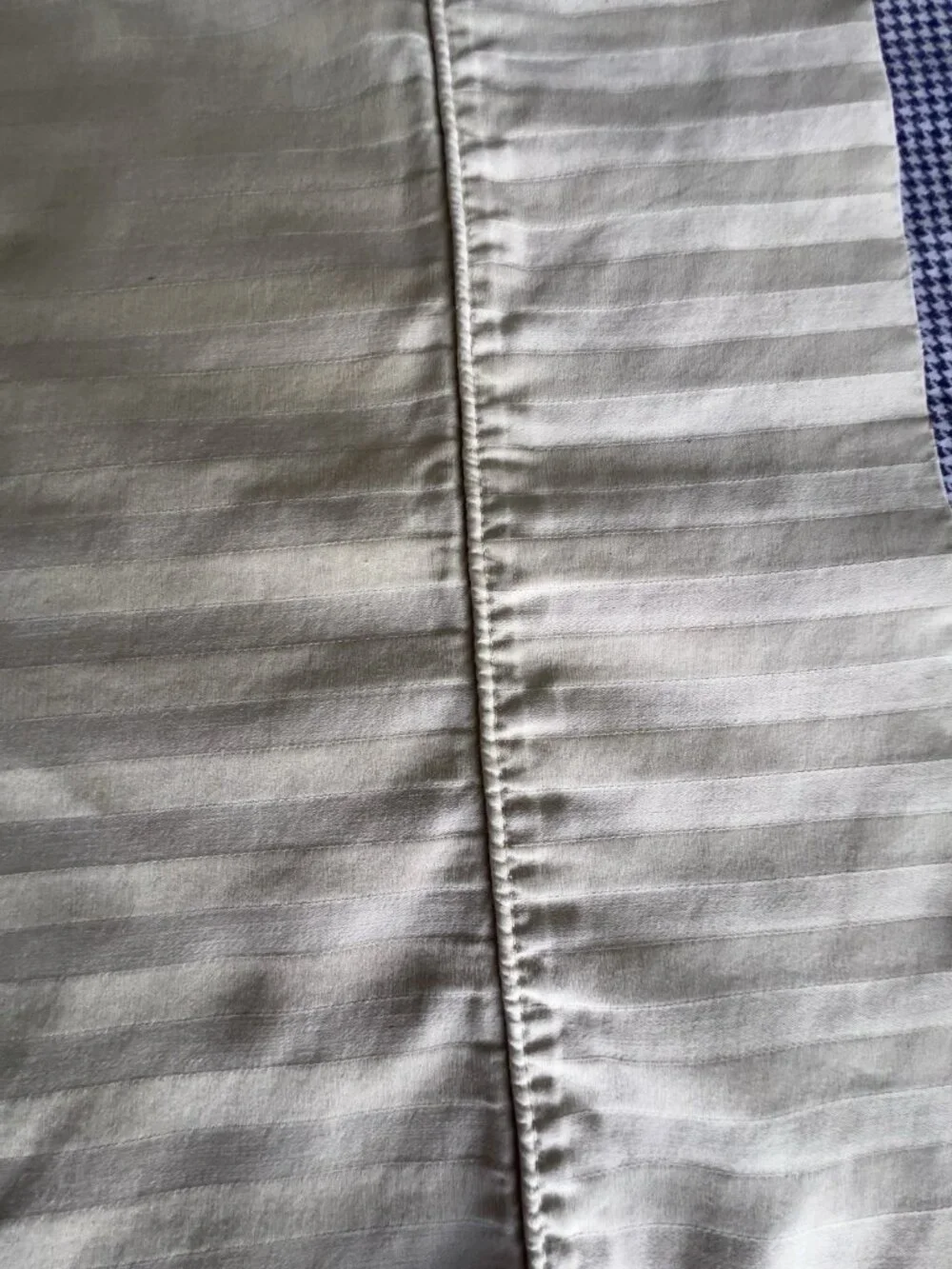 Queen Flat Sheet 100% Combed Cotton Moss Green Jacquard Opus Stripe Luxury